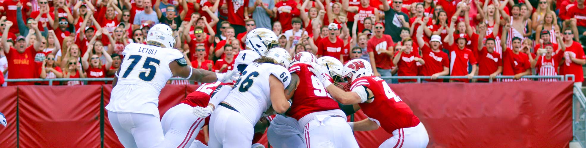 A Touchdown At Camp Randall Stadium During A Day Game